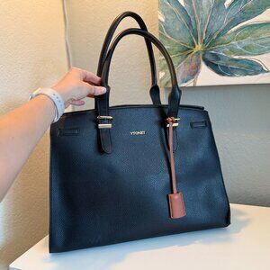 Yonet Black Structured Laptop Purse- $25
